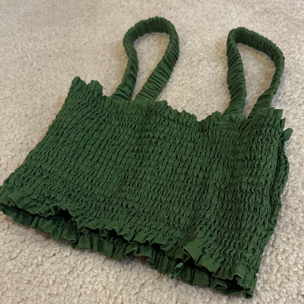 Vera linen two piece set from reformation in Palm green! - Picture 8 of 10